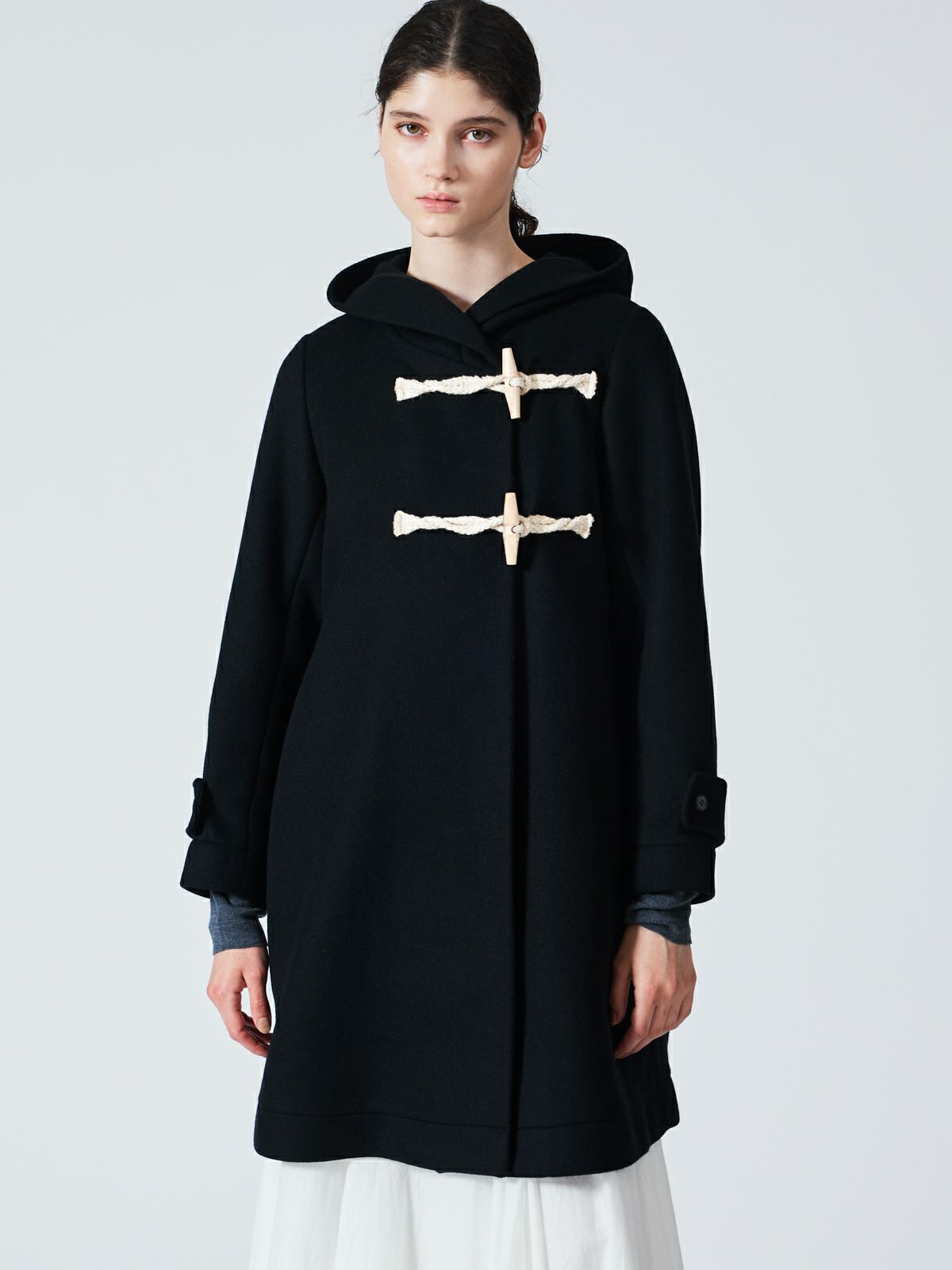 mizuiro ind Aラインフード付きコート｜ MARcourt ONLINE STORE 