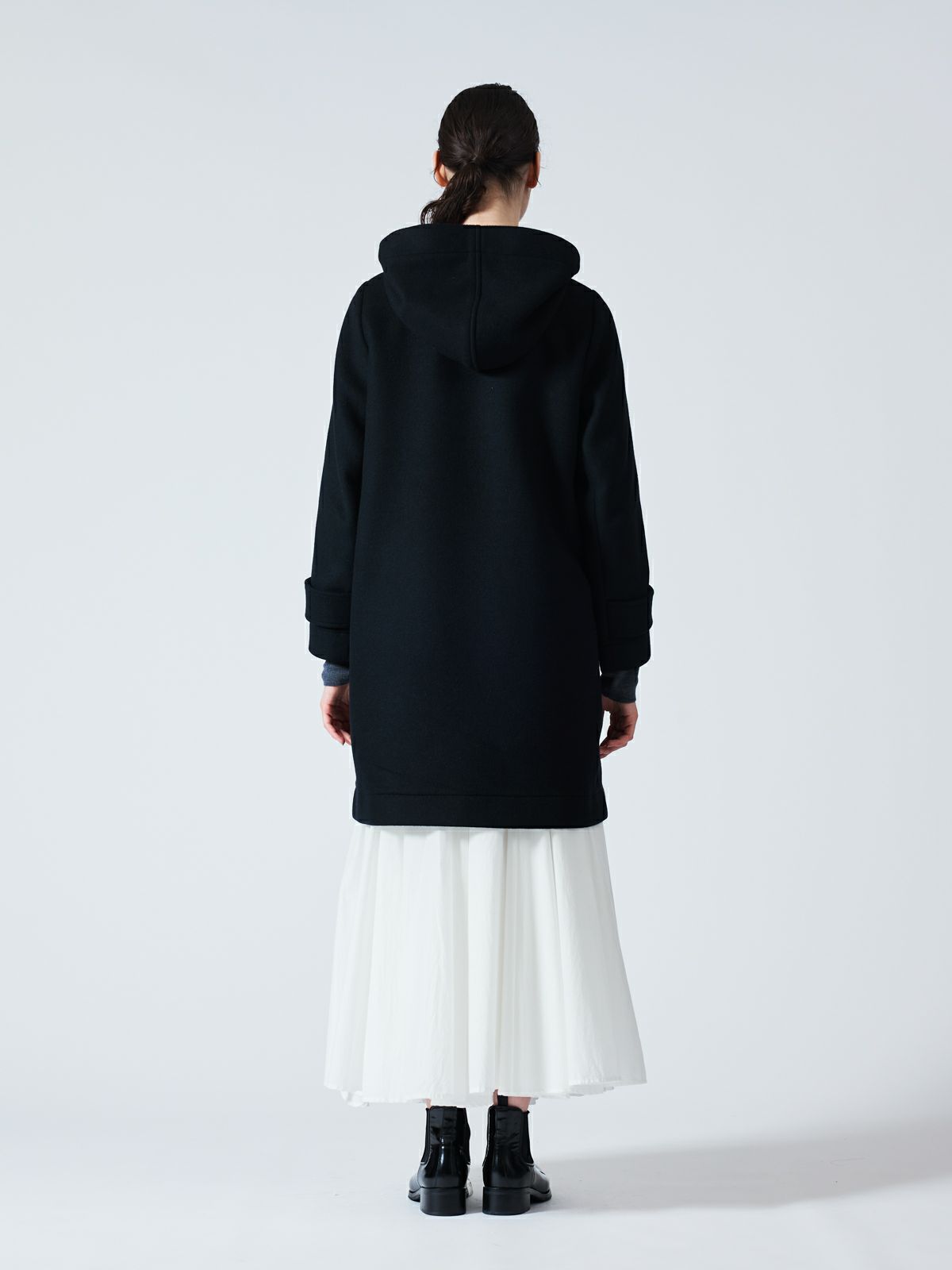 mizuiro ind Aラインフード付きコート｜ MARcourt ONLINE STORE 