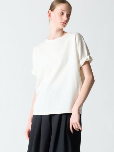mizuiro ind ロールアップスリーブドルマンT