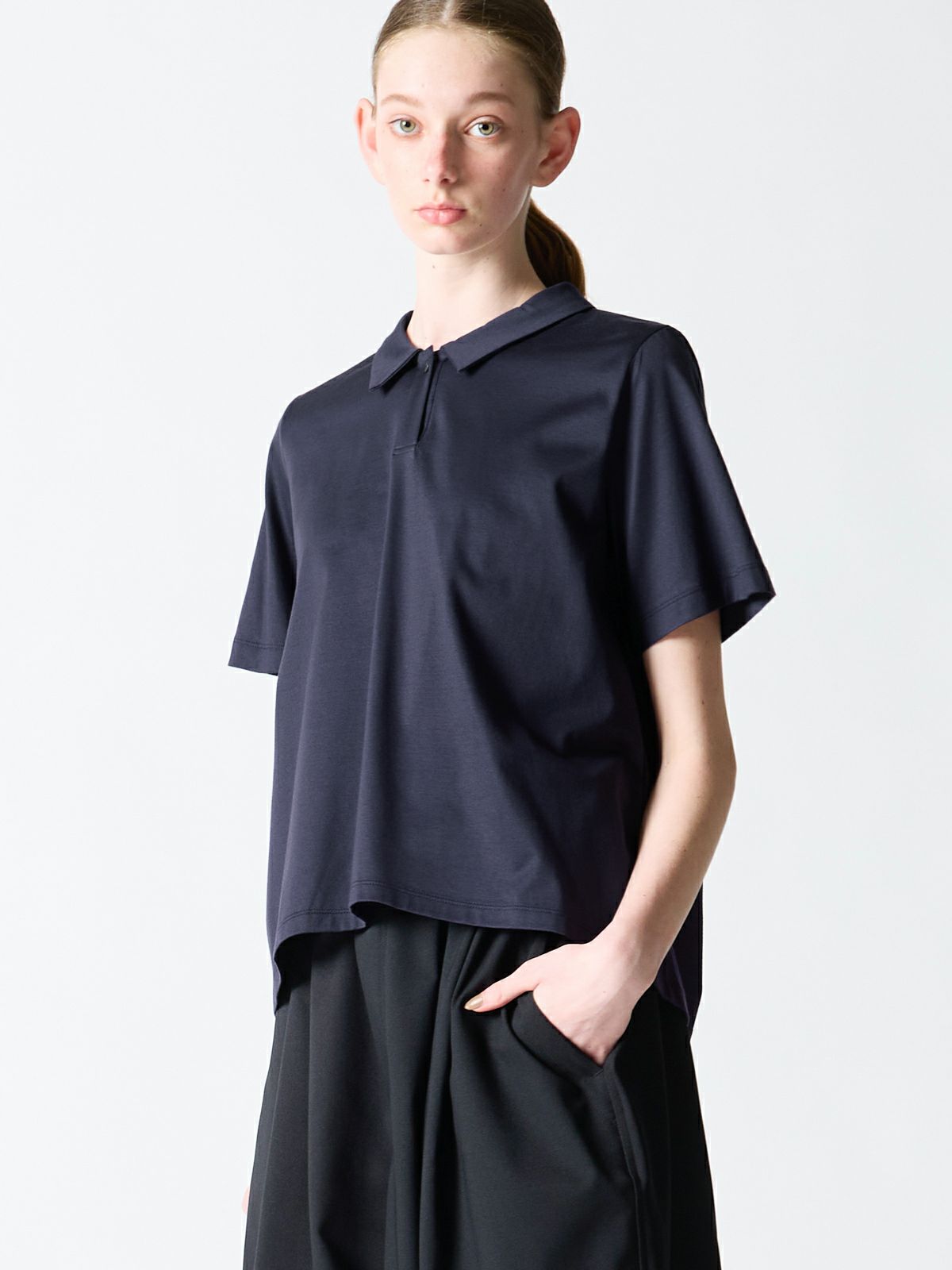 A line polo shirt