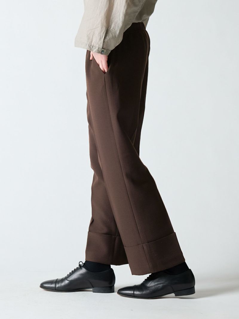 mizuiro ind ダブルヘムセンタープレスパンツ｜ MARcourt ONLINE STORE - マーコートオンラインストア