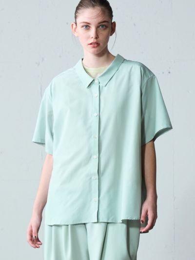 MIDIUMISOLID for Ladies ワイドライトシャツ