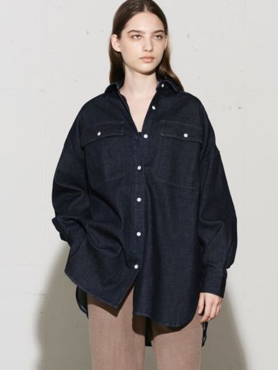 MIDIUMISOLID x Healthy DENIM ビッグシャツ Almond