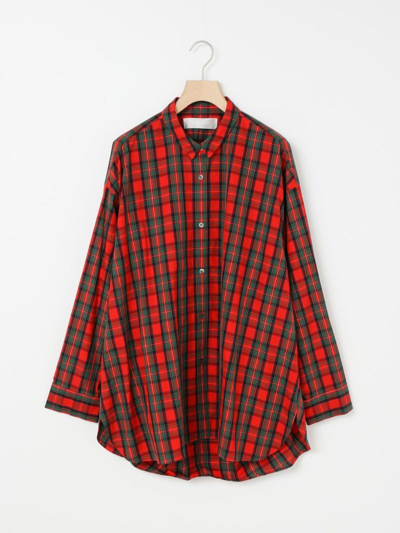 back cocoon regular shirt check