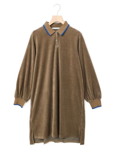 【3/10(月)12:00販売終了】MARMARMAR ラインポロワンピース