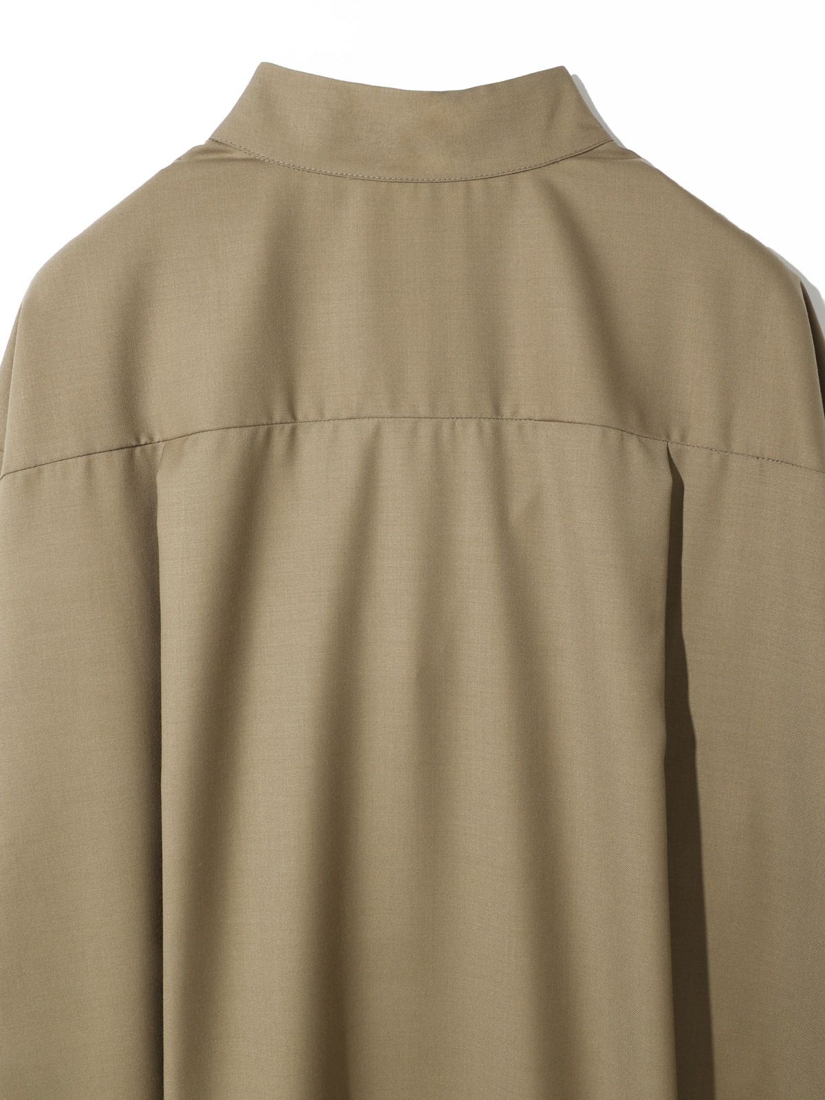 MIDIUMISOLID for Ladies ハイネックコクーンシャツワンピース 