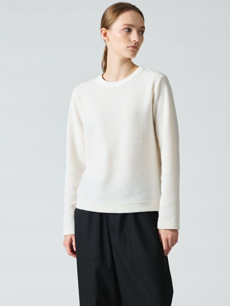 loop yarn crew neck T