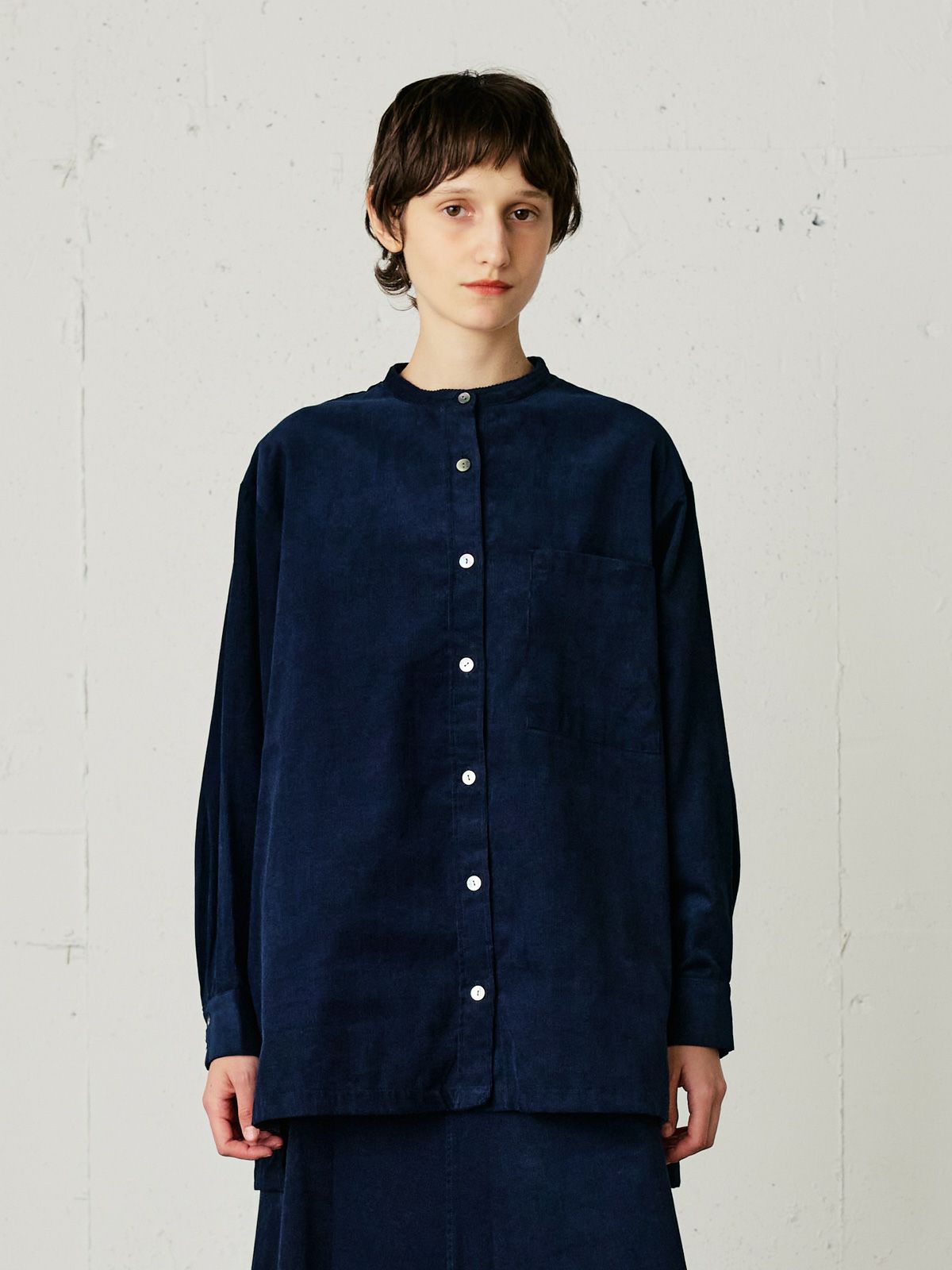 corduroy wide shirt