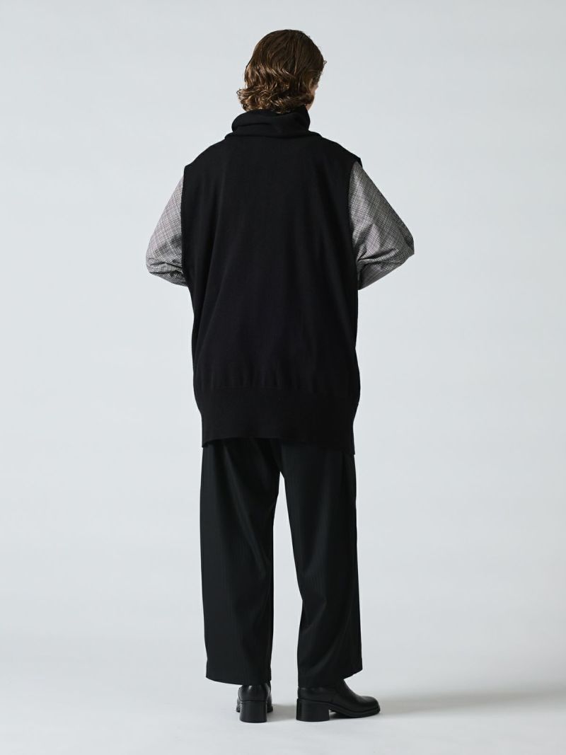 3/10(月)12:00販売終了】mizuiro ind リブハイネックベスト 3/10(月)12:00販売終了】mizuiro ind リブハイネックベスト