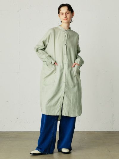 MidiUmi C/L バンドカラーワークシャツワンピース｜ MARcourt ONLINE