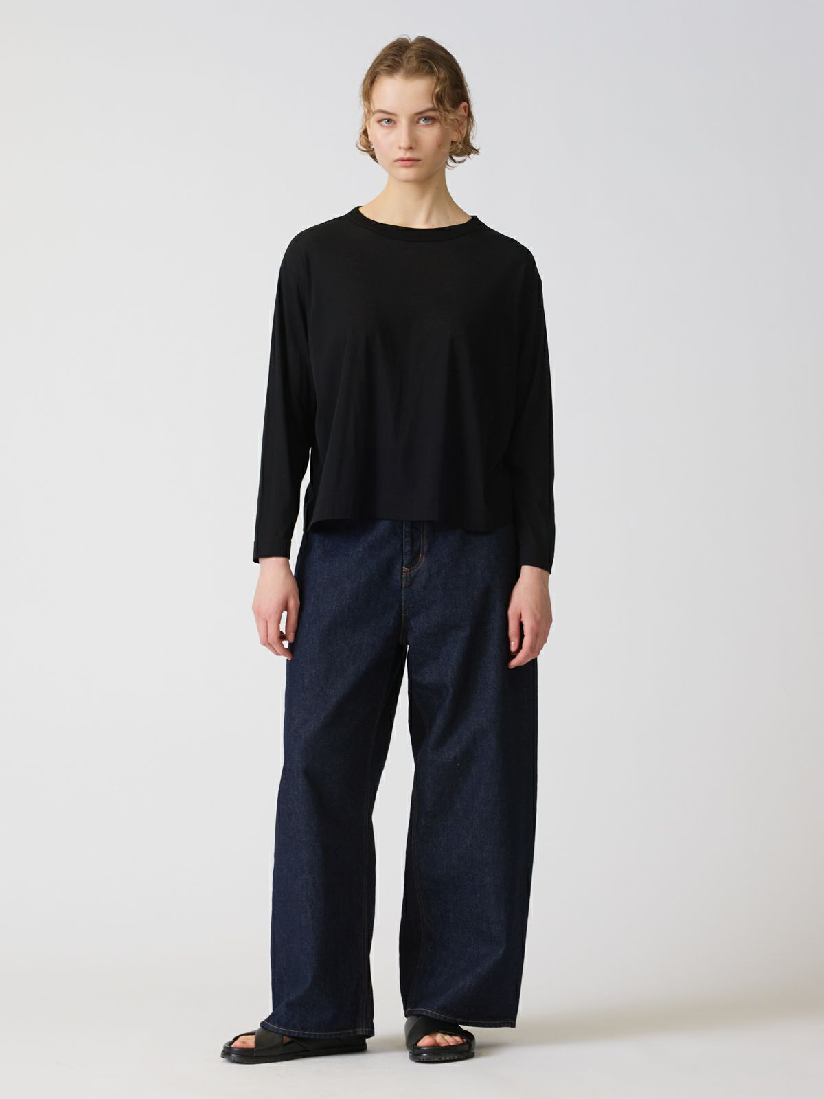 mizuiro ind ハイウエストワイドデニム｜ MARcourt ONLINE STORE 