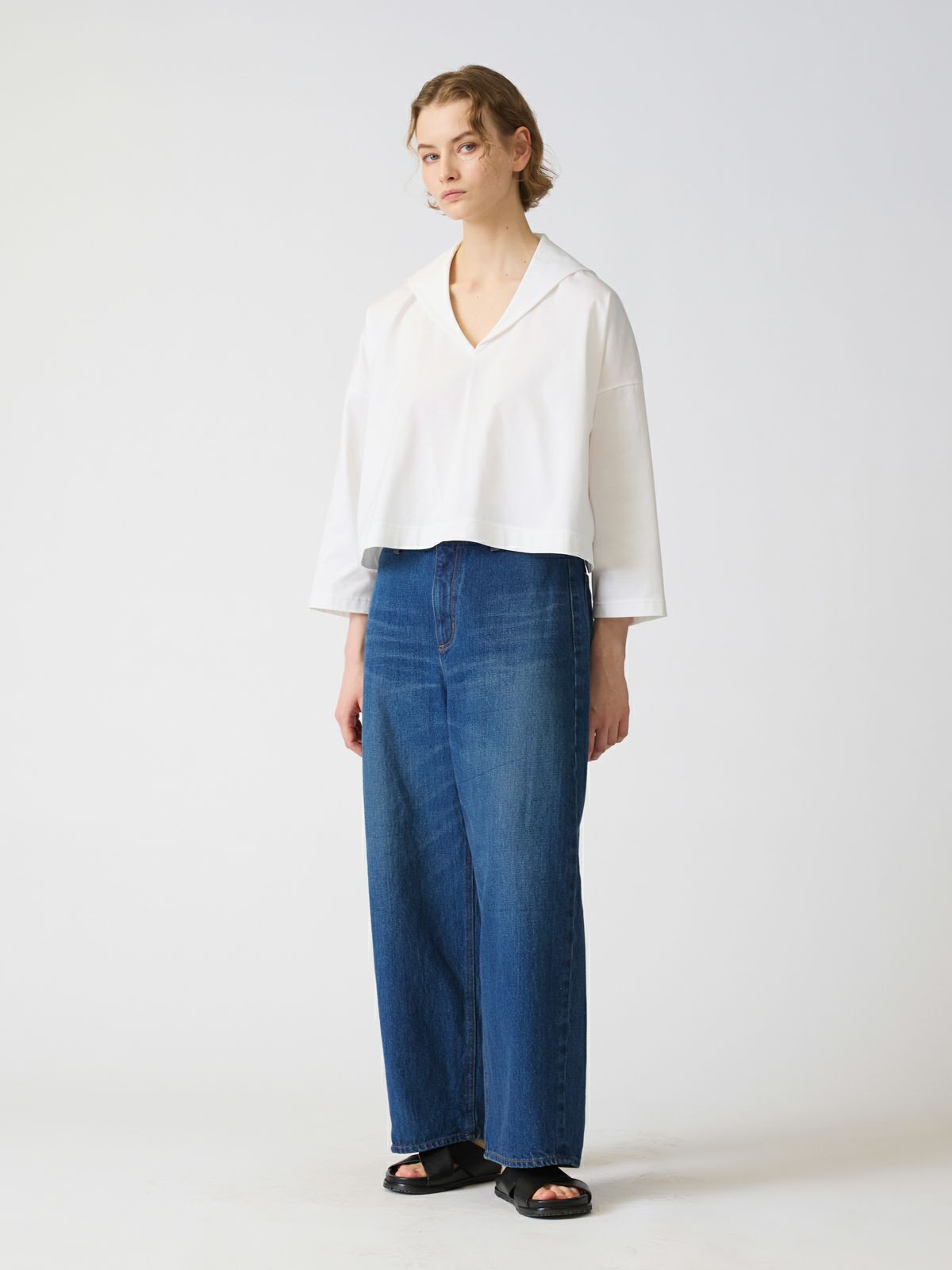 mizuiro ind ハイウエストワイドデニム｜ MARcourt ONLINE STORE