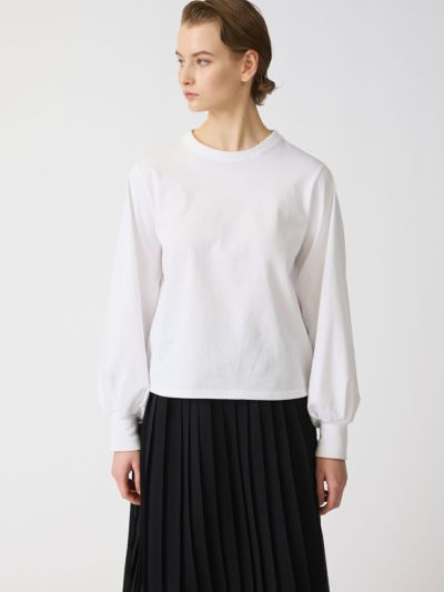 mizuiro ind パフスリーブロングT