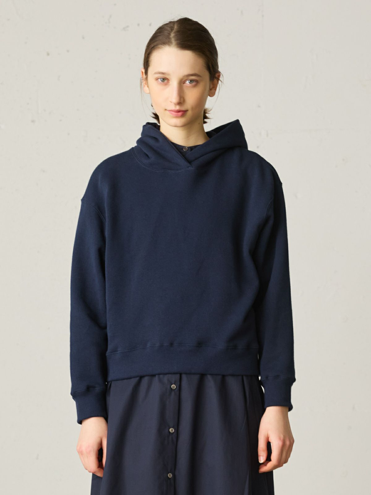 loopwheeler hooded sweat