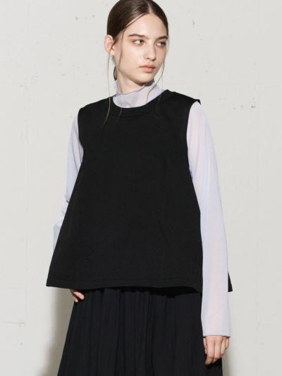 MIDIUMISOLID for Ladies ノースリーブフレアベスト