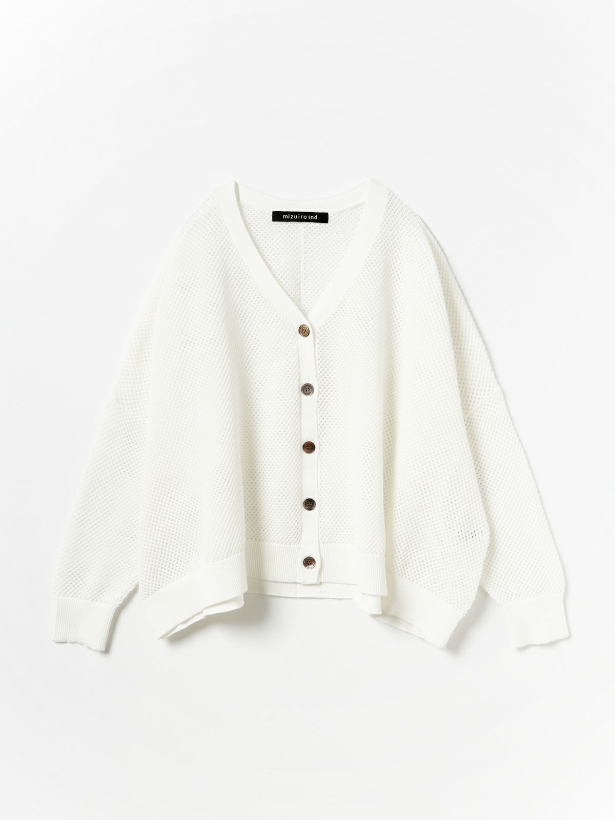 mizuiro ind メッシュ柄ワイドカーディガン｜ MARcourt ONLINE STORE 