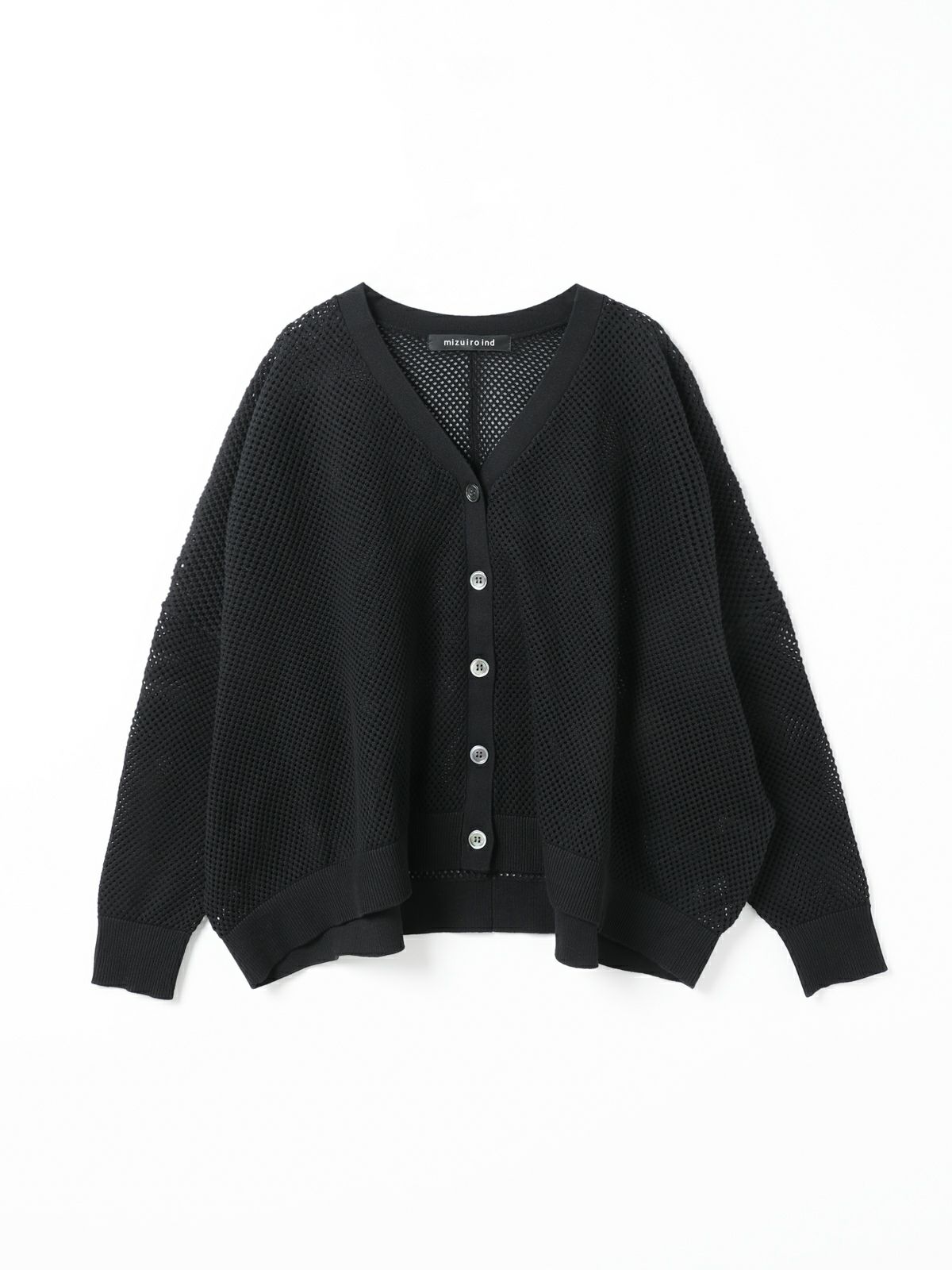 mizuiro ind メッシュ柄ワイドカーディガン｜ MARcourt ONLINE STORE 