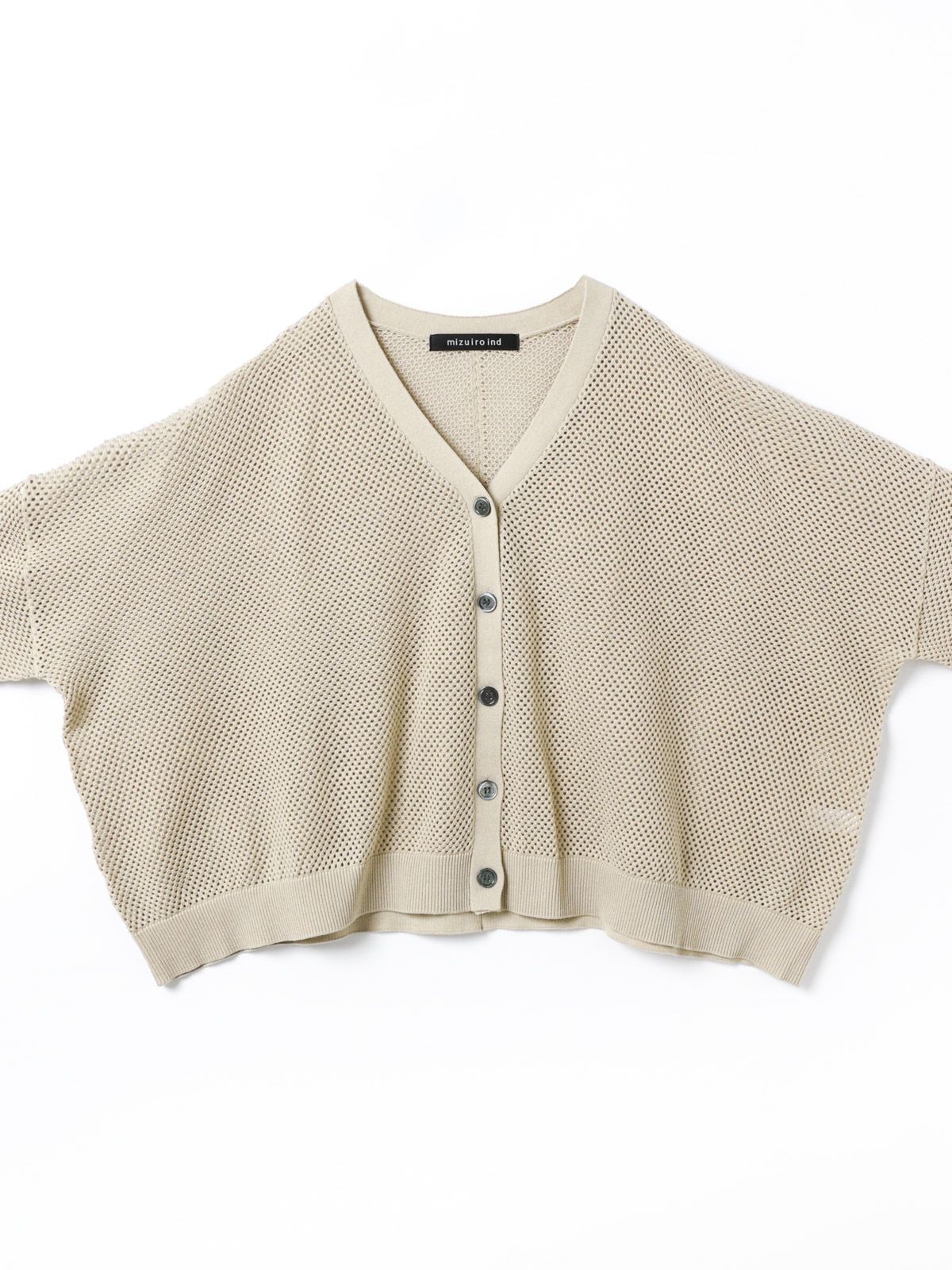 mizuiro ind メッシュ柄ワイドカーディガン｜ MARcourt ONLINE STORE 