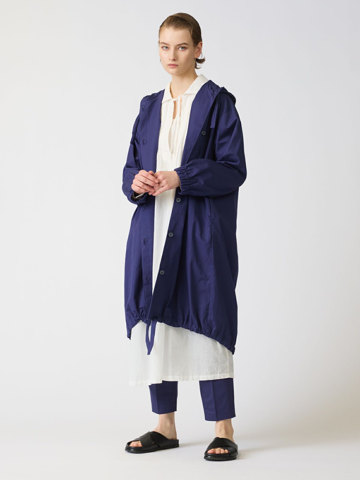 mizuiro ind ギャザーフード付きコート｜ MARcourt ONLINE STORE  