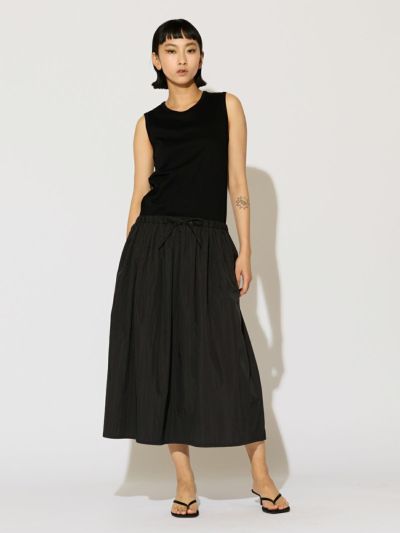 MIDIUMISOLID for Ladies ナイロン切替ワンピース