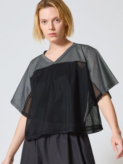 mizuiro ind メッシュラグビーT