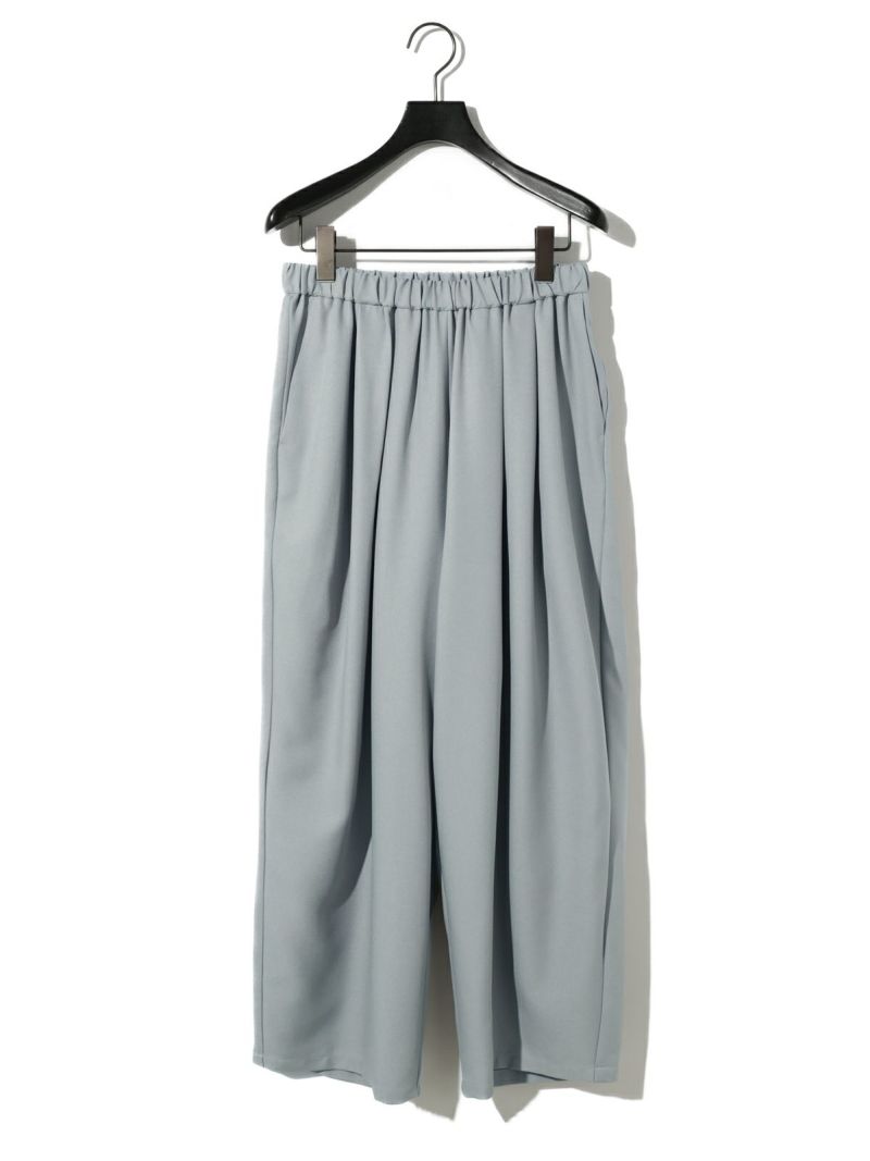 MIDIUMISOLID / ミディウミソリッド MIDIUMISOLID for Ladies バックスリットボリュームスリーブチュニック MIDIUMISOLID for Ladies タックワイドイージーパンツ