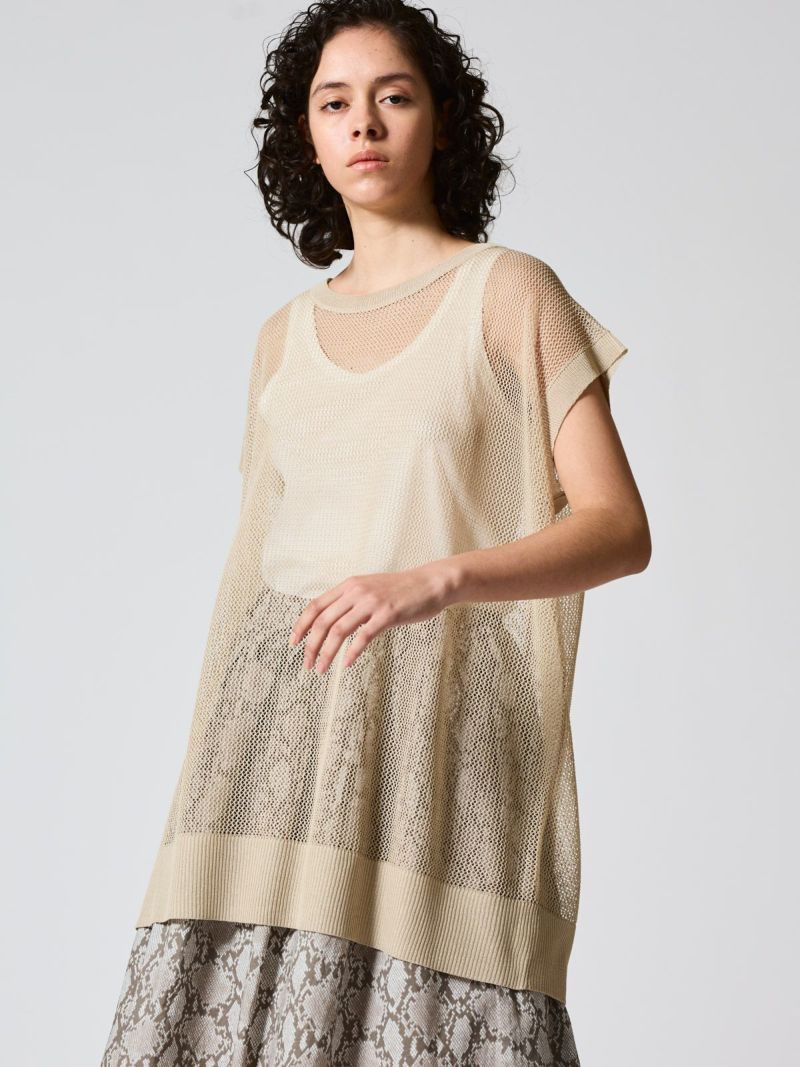 mizuiro ind メッシュ柄ベスト｜ MARcourt ONLINE STORE