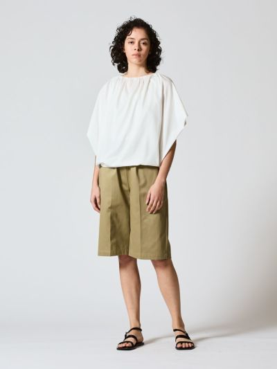 mizuiro ind センタープレスショートパンツ