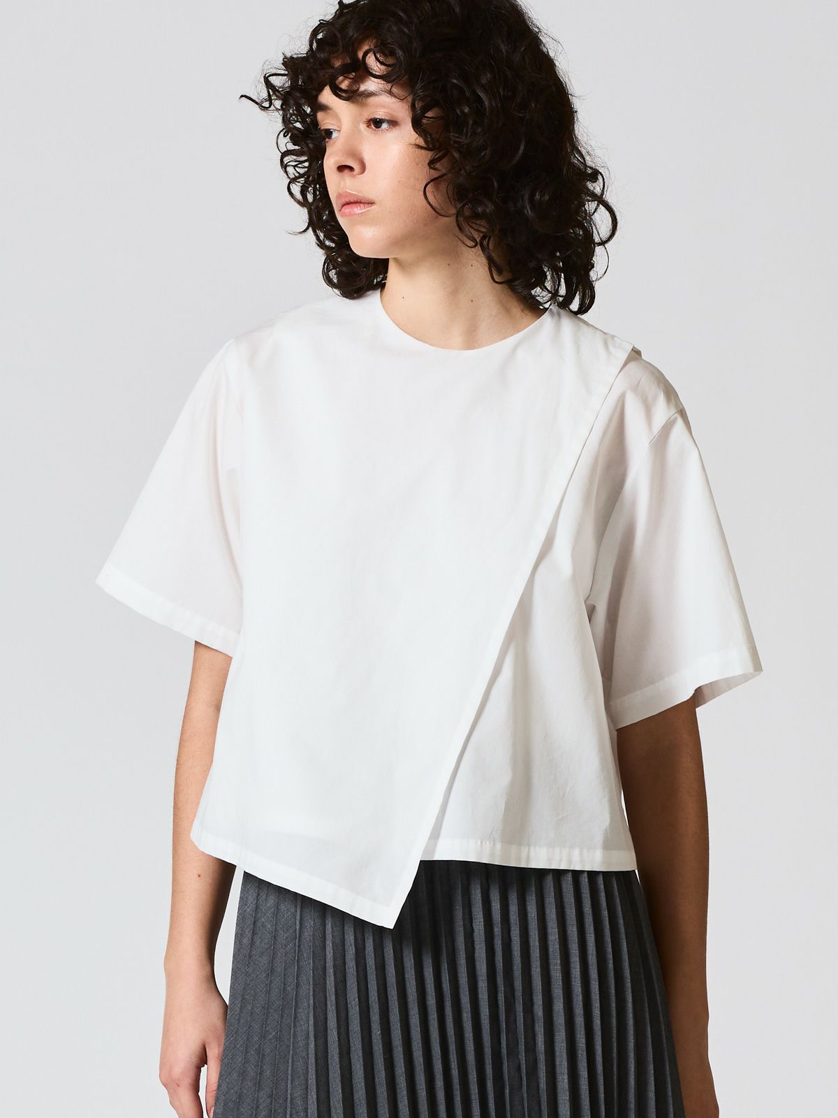 asymmetry layered shirt