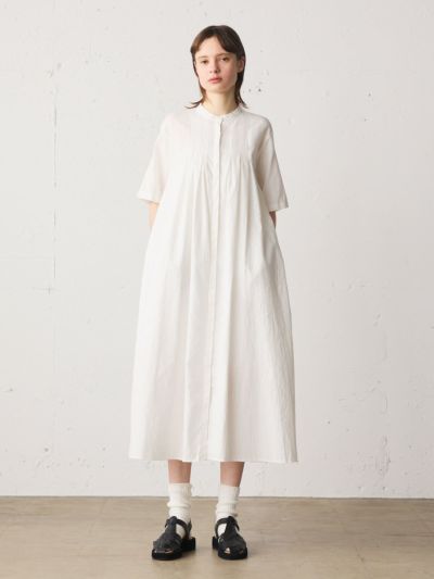 MidiUmi ハーフスリーブタックワンピース