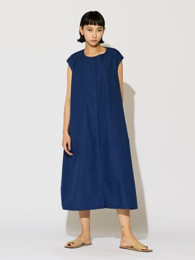 MIDIUMISOLID for Ladies ノースリーブバルーンワンピース