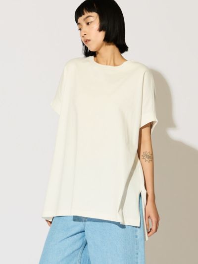 MIDIUMISOLID for Ladies C/ネックワイドプルオーバー