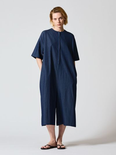 mizuiro ind クルーネックオールインワン