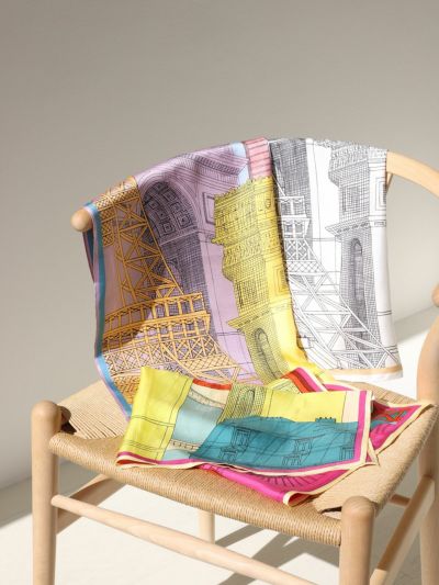 mii collectionスカーフ Mii / ミイ】 SCREEN PRINTED SQUARE SCARF：スカーフ