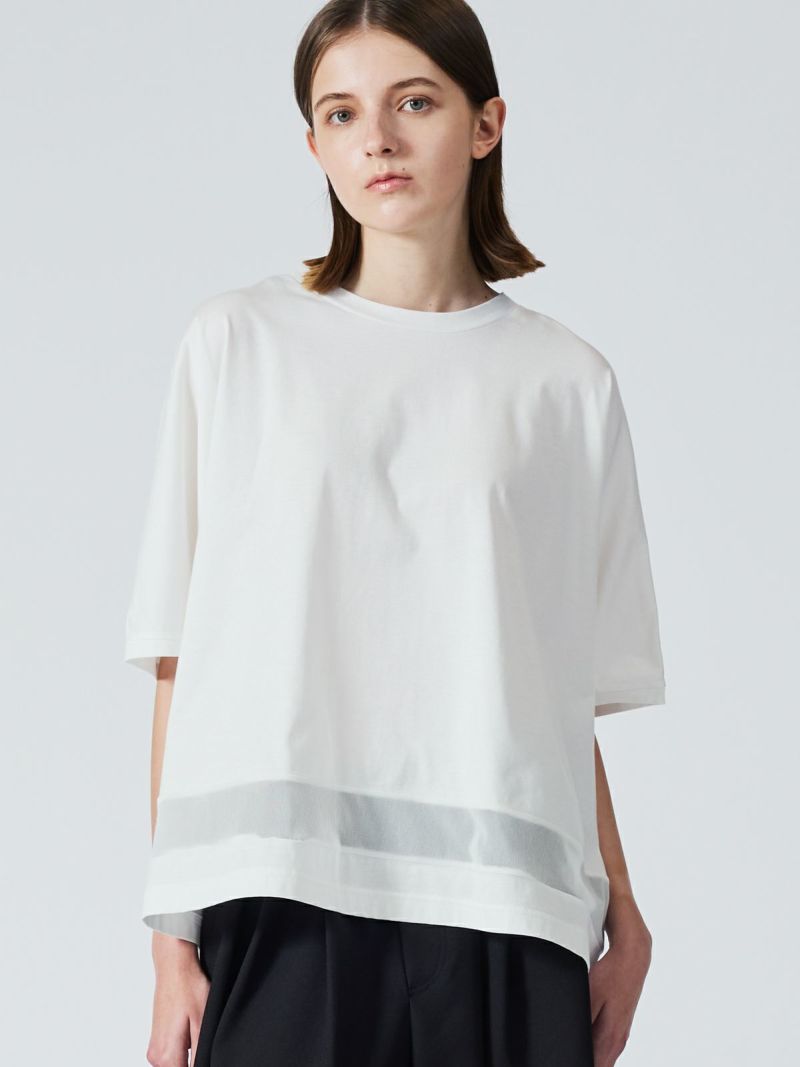 mizuiro ind メッシュミックスワイドプルオーバー｜ MARcourt