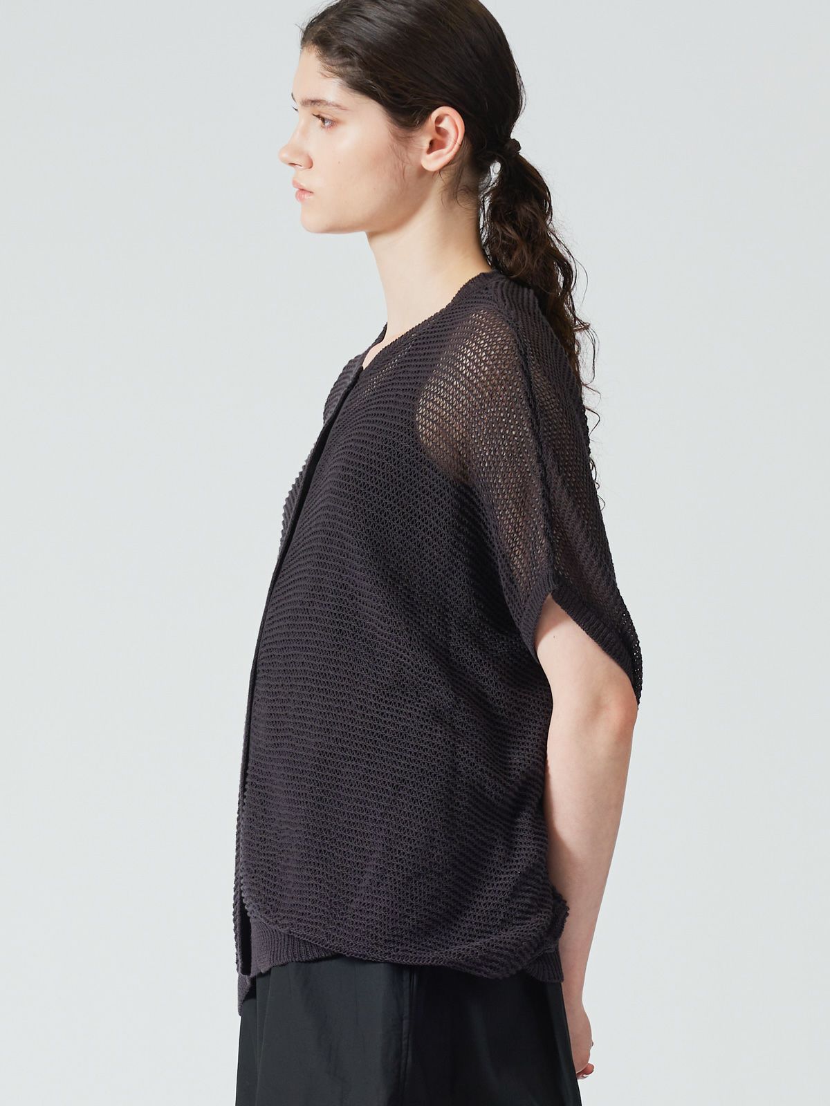 mizuiro ind メッシュコクーンワイドカーディガン｜ MARcourt ONLINE 