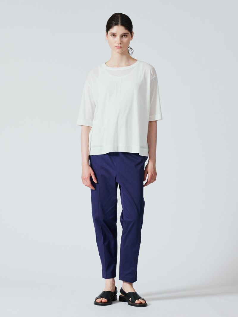 mizuiro ind ガーゼクルーネックハーフスリーブT｜ MARcourt ONLINE STORE - マーコートオンラインストア