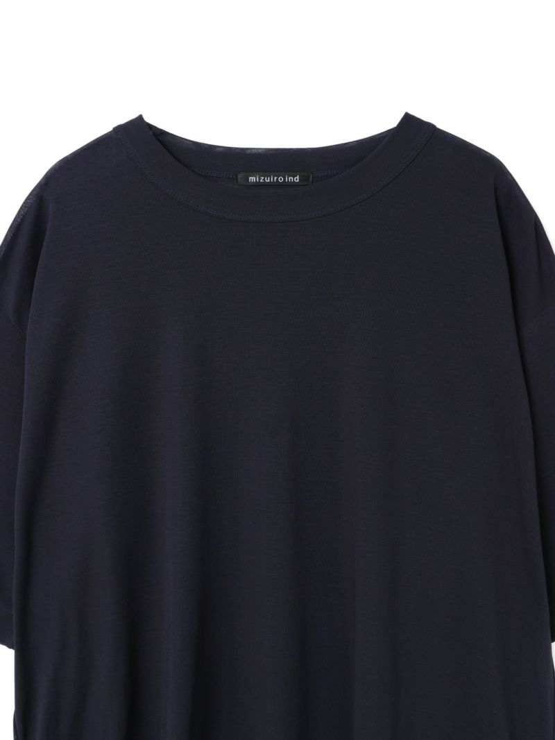 mizuiro ind ガーゼクルーネックハーフスリーブT｜ MARcourt