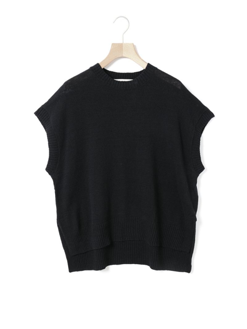 ミデュウミソリッド　MIDIUMISOLID サイドスリットニット　デザイン 40％OFF】MIDIUMISOLID（ミディウミソリッド） サイドスリット