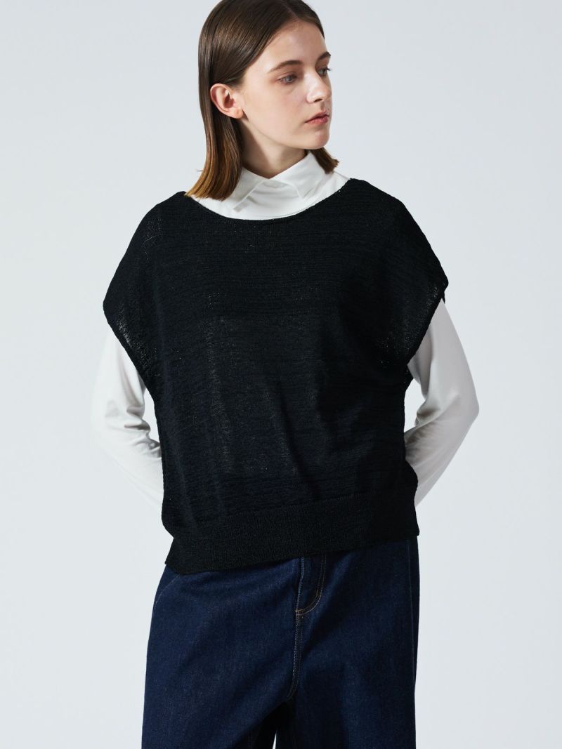 【美品】ミズイロインド　キルティング刺繍テープベスト　定価3万 mizuiro ind キルティング刺繍テープベスト | mizuiro