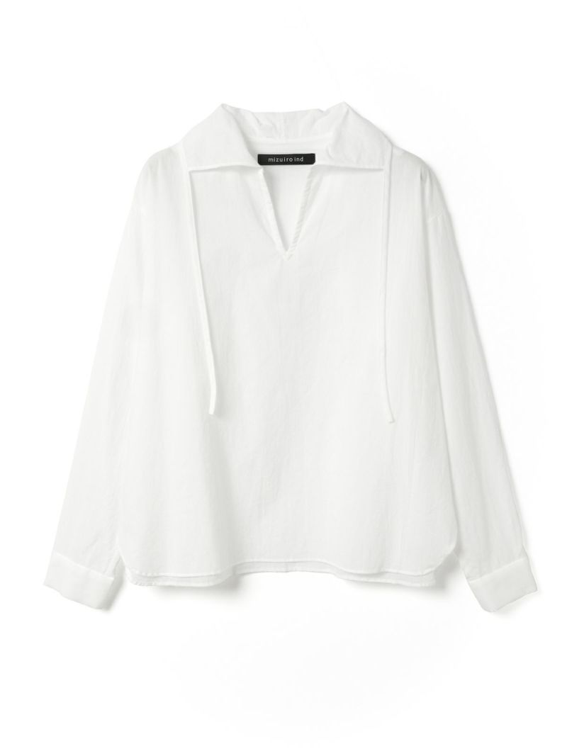 mizuiro ind スキッパープルオーバーシャツ｜ MARcourt ONLINE