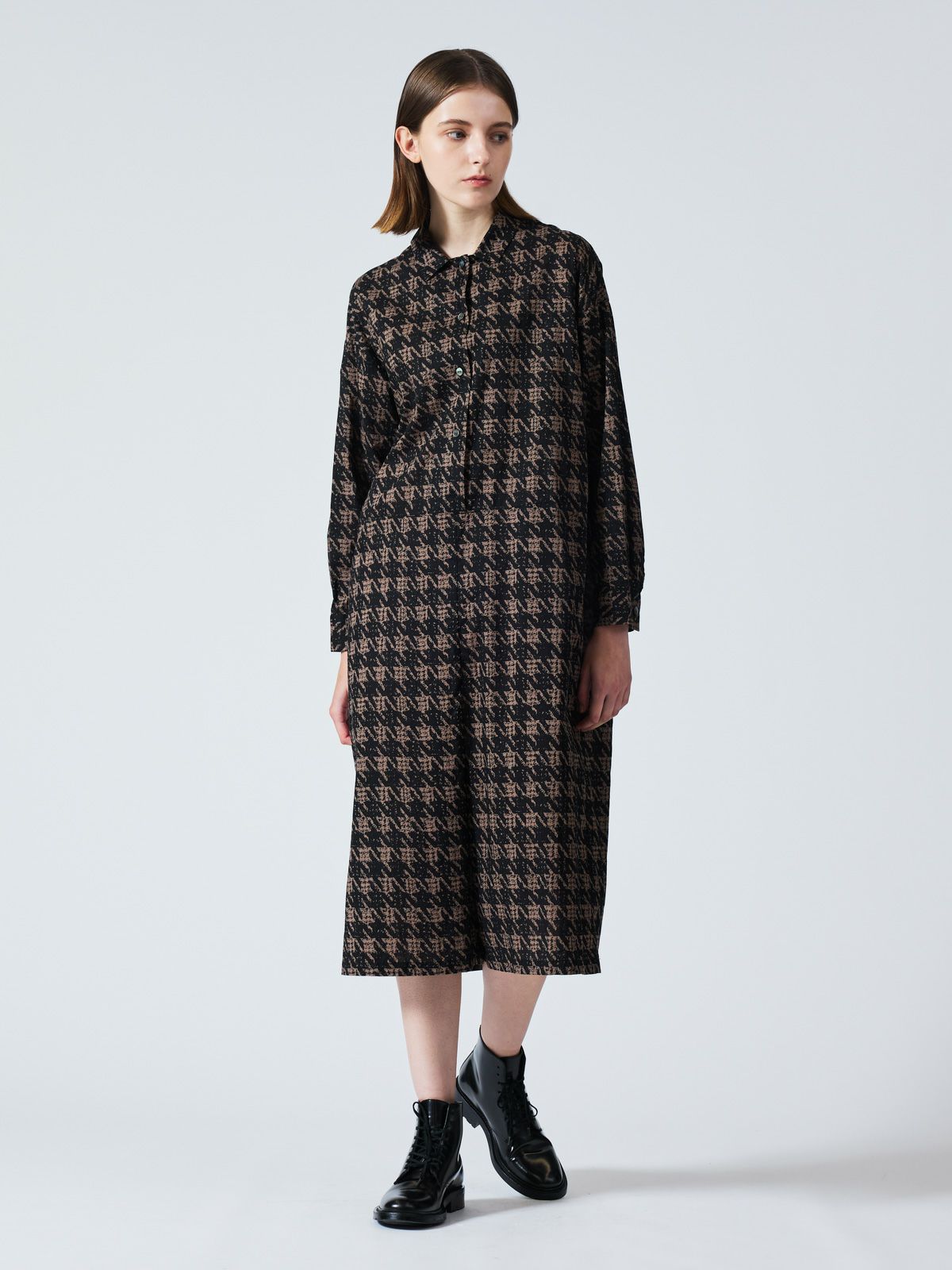 mizuiro ind 千鳥プリントオールインワン｜ MARcourt ONLINE STORE 