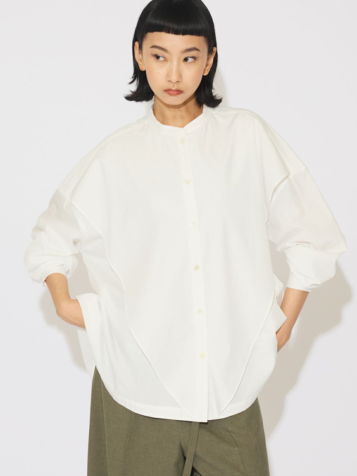 MIDIUMISOLID for Ladies ビッグヨークワイドシャツ｜ MARcourt ONLINE 