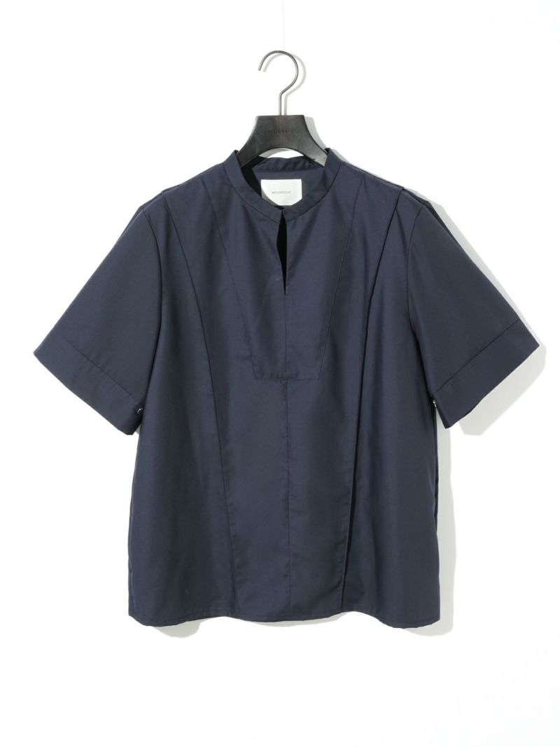 未使用MIDIUMISOLID ミディウミソリッド♡ギャザースリーブブラウス 9/16(火)12:00販売終了】MIDIUMISOLID for Ladies 2WAYネック