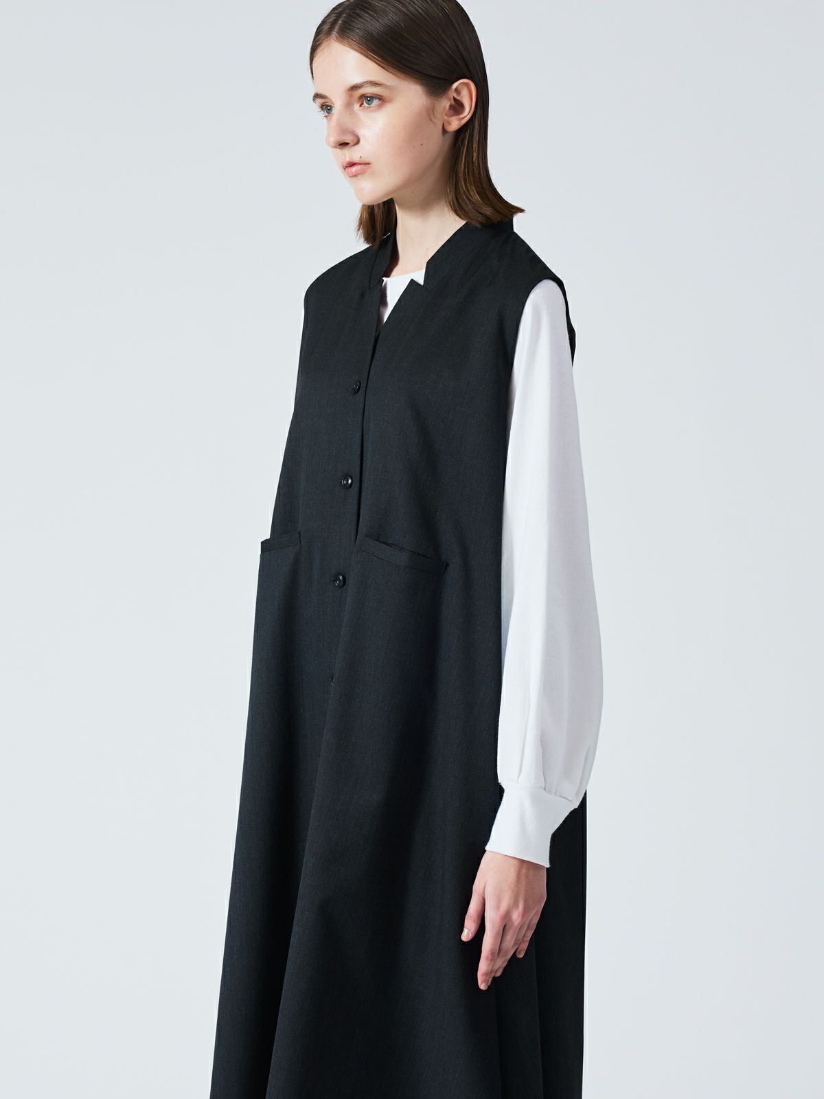 mizuiro ind スタンドカラーフレアワンピース｜ MARcourt ONLINE STORE  