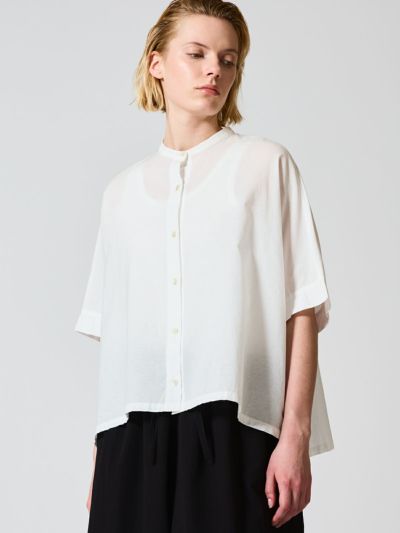 mizuiro ind スタンドカラーシアーシャツ｜ MARcourt ONLINE