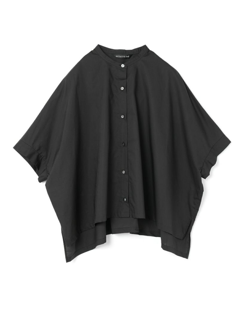 mizuiro ind リネンスタンドカラーシャツ｜ MARcourt ONLINE