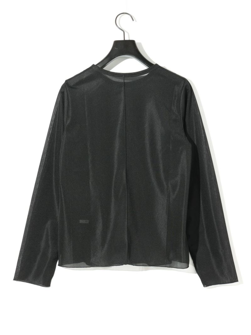 MIDIUMISOLID for Ladies クルーネックシアープルオーバー