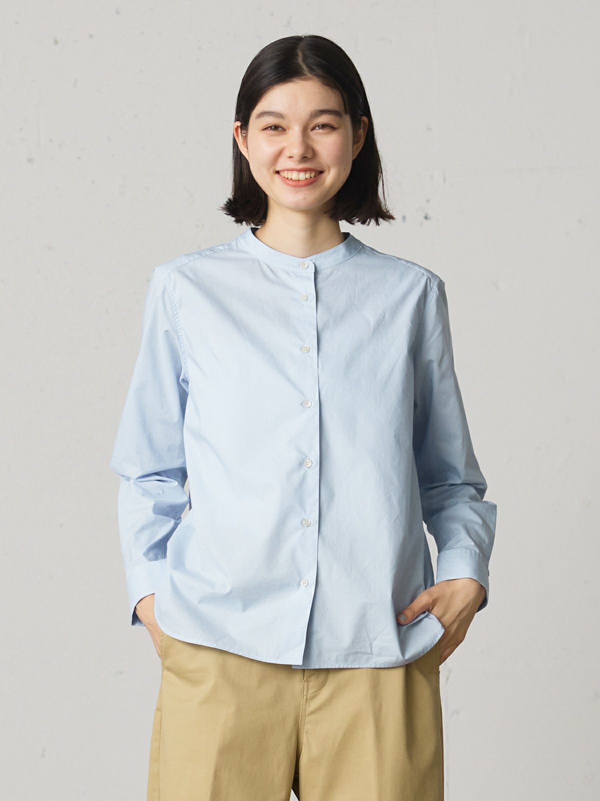 standard band collar shirt