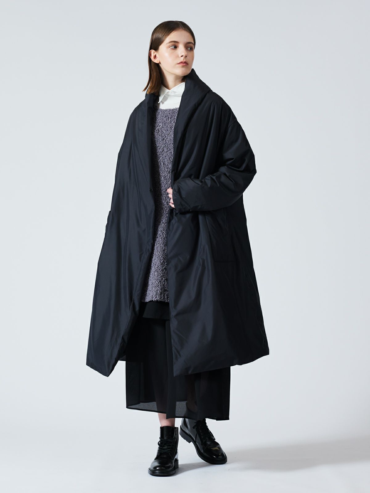 mizuiro ind ドレープライトダウンコート｜ MARcourt ONLINE STORE 